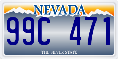 NV license plate 99C471