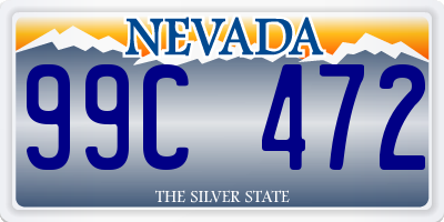 NV license plate 99C472