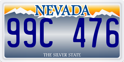 NV license plate 99C476