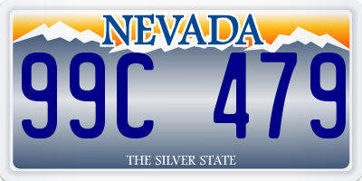 NV license plate 99C479