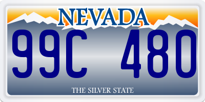 NV license plate 99C480