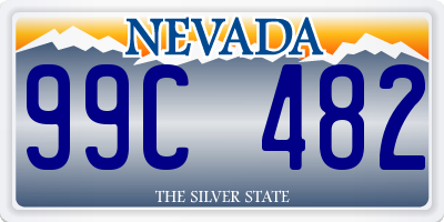 NV license plate 99C482