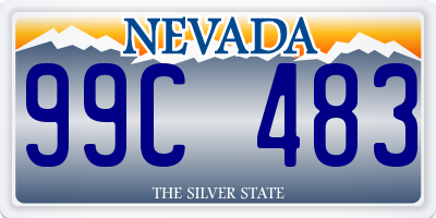 NV license plate 99C483