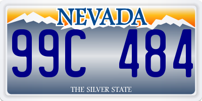 NV license plate 99C484