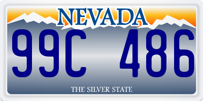 NV license plate 99C486