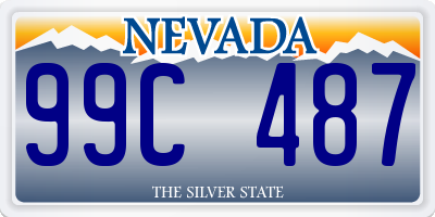 NV license plate 99C487