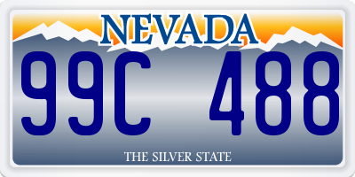 NV license plate 99C488