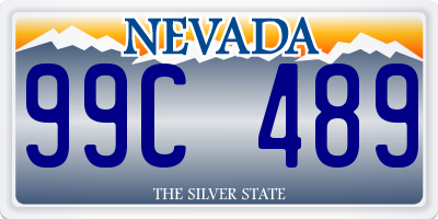 NV license plate 99C489