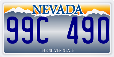 NV license plate 99C490