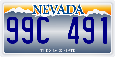 NV license plate 99C491