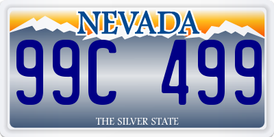 NV license plate 99C499