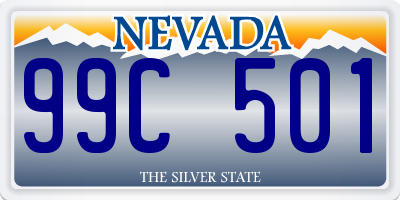 NV license plate 99C501