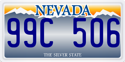 NV license plate 99C506