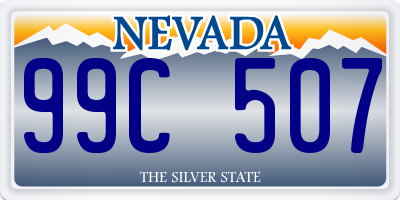 NV license plate 99C507