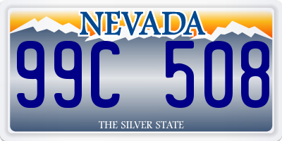 NV license plate 99C508