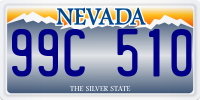 NV license plate 99C510