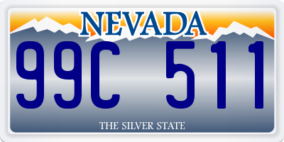 NV license plate 99C511