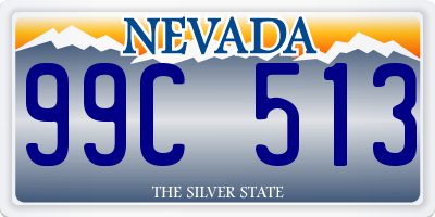 NV license plate 99C513