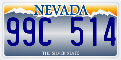 NV license plate 99C514