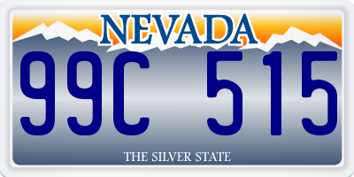 NV license plate 99C515