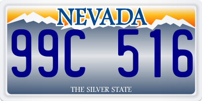 NV license plate 99C516