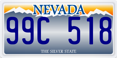 NV license plate 99C518