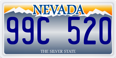 NV license plate 99C520