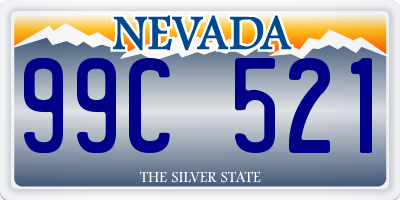 NV license plate 99C521