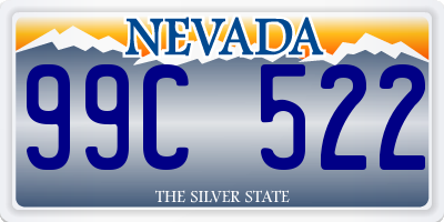 NV license plate 99C522