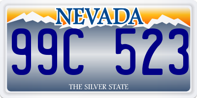 NV license plate 99C523