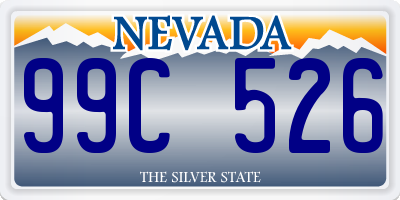 NV license plate 99C526
