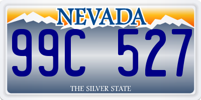 NV license plate 99C527