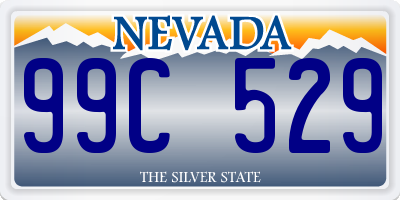 NV license plate 99C529