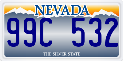 NV license plate 99C532