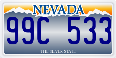 NV license plate 99C533