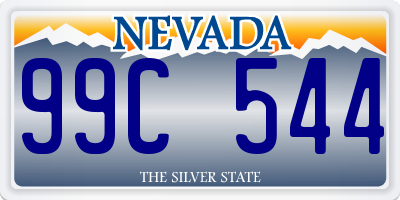 NV license plate 99C544