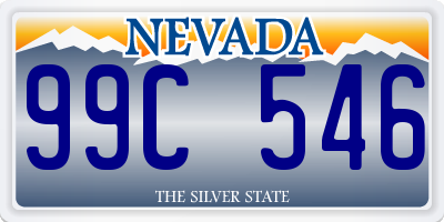 NV license plate 99C546