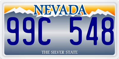 NV license plate 99C548