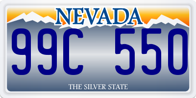 NV license plate 99C550
