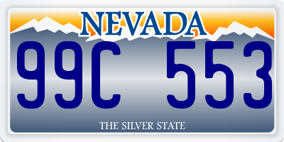 NV license plate 99C553