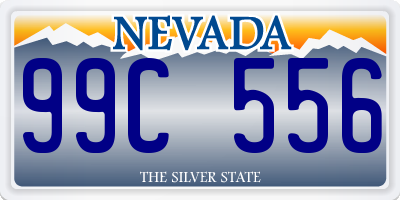 NV license plate 99C556