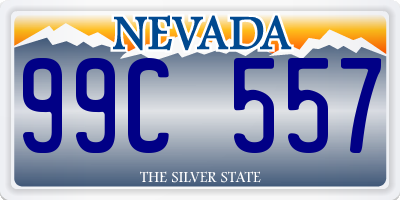 NV license plate 99C557