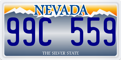 NV license plate 99C559