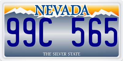 NV license plate 99C565