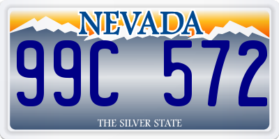 NV license plate 99C572