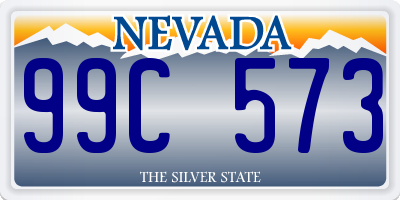 NV license plate 99C573