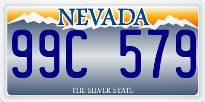 NV license plate 99C579