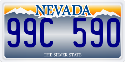 NV license plate 99C590