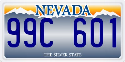 NV license plate 99C601