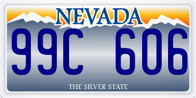 NV license plate 99C606